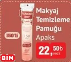 APAKS MAKYAJ  TEMİZLEME PAMUĞU